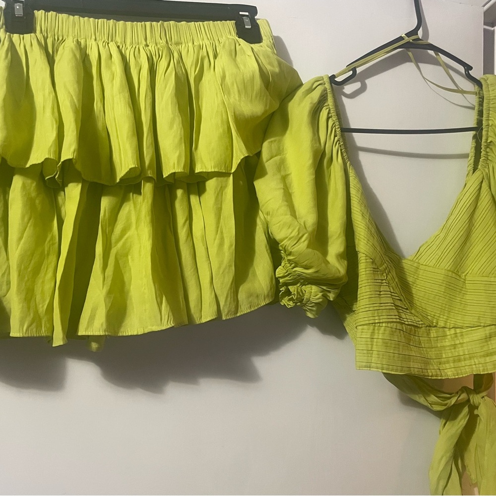 Vibrant Green Two-Piece Set
